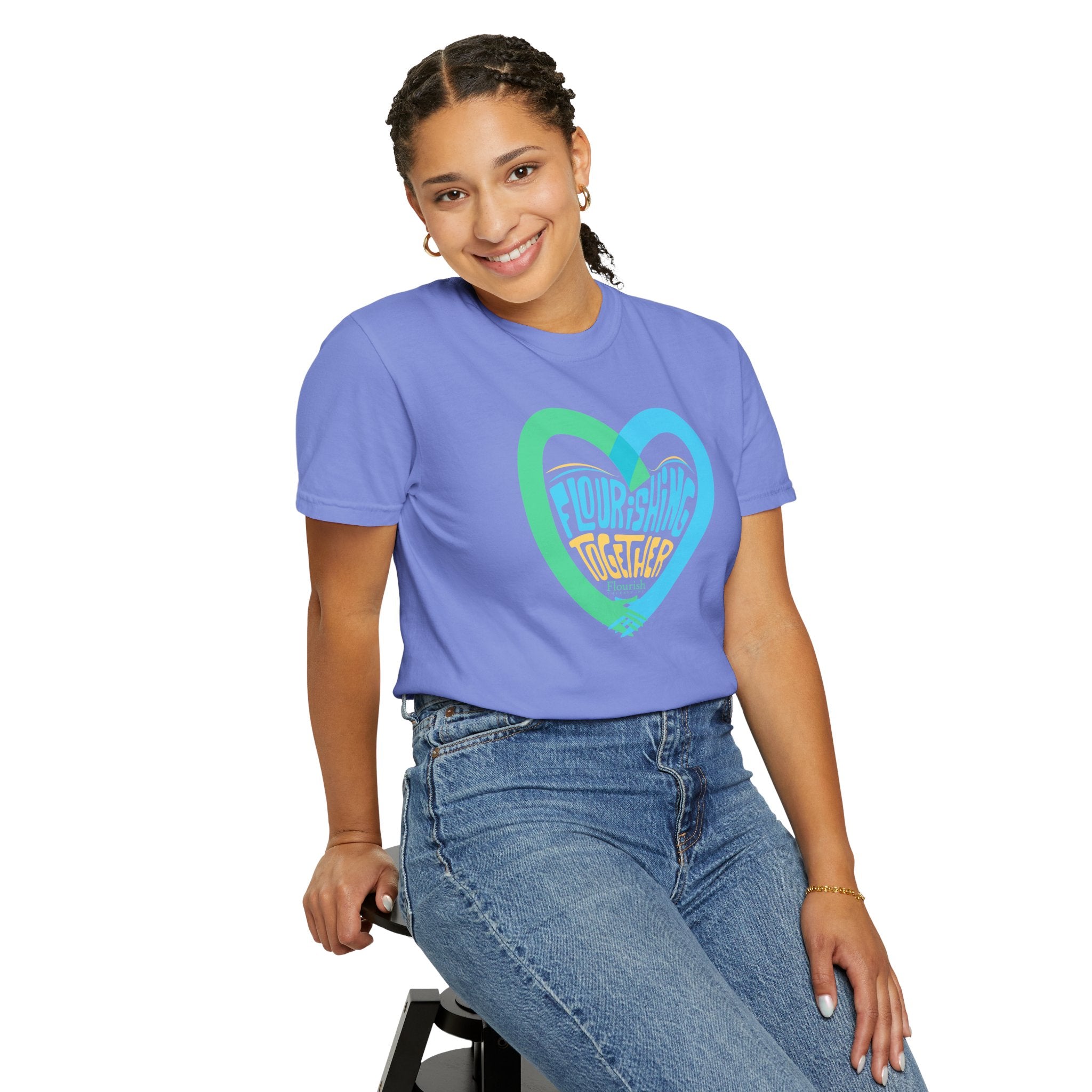 Heart Hands Flourishing Together T-Shirt – Flourish Therapy Collection